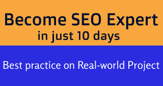 Become SEO Expert with Best practice on Real-time Project