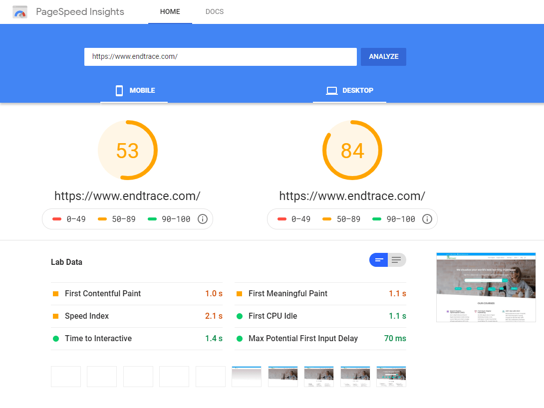 increase website Speed